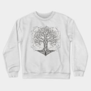 Geometric Tree Of Life Crewneck Sweatshirt